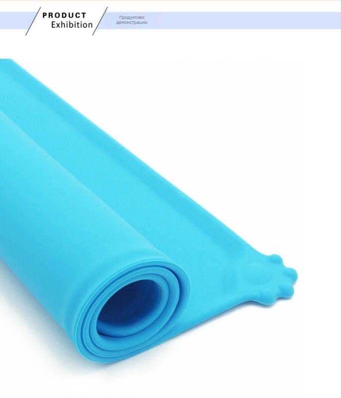 Силиконова подложка за хранене на кучета - хранителен клас, лесна за почистване, противохлъзгаща