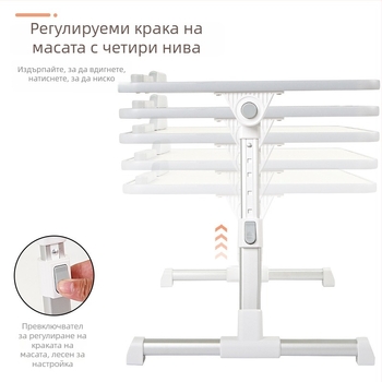 Сгъваема масичка за задната седалка на автомобил — многофункционална, сгъваема; материал: изкуствена дъска; без монтаж; универсална съвместимост