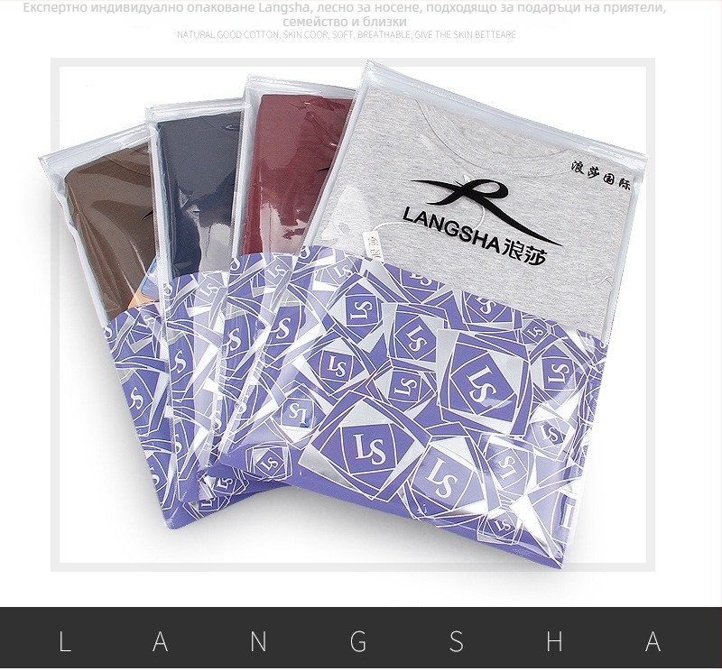 Langsha мъжки потник от ликра и памук – базов пролетно-лятен спортен потник, тънък и еластичен силует