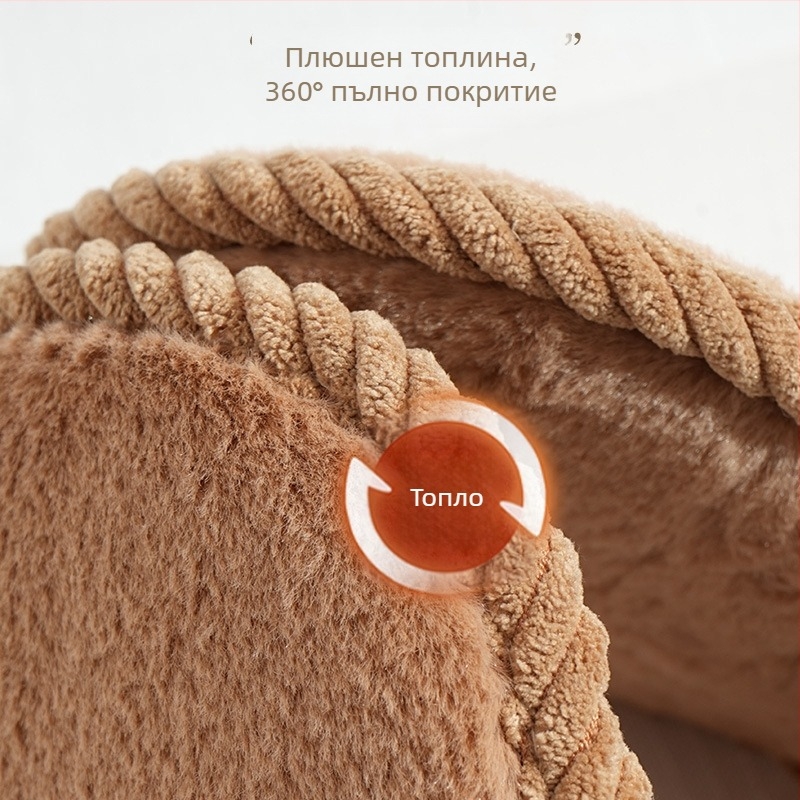 Ушни предпазители за зима, стил с обратен монтаж, за възрастни, студоустойчива и топла защита за ушите