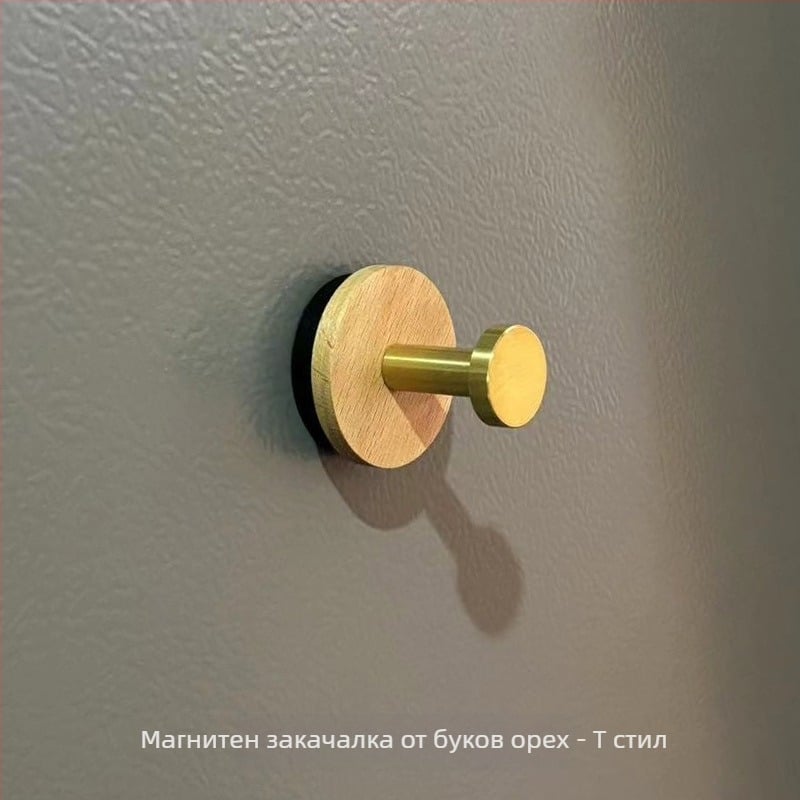 Магнитна закачалка, единична кука, модерен минимализъм, материал: магнит, 1 брой