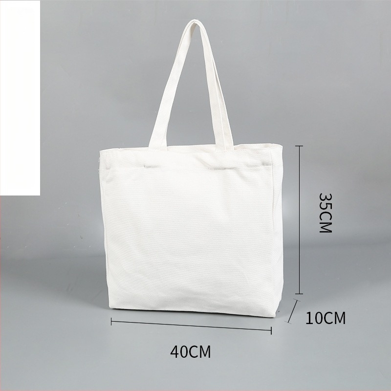 Платнена торба за пазаруване с персонализирано лого, дъно и страни, машинно печатане, обща употреба за опаковане