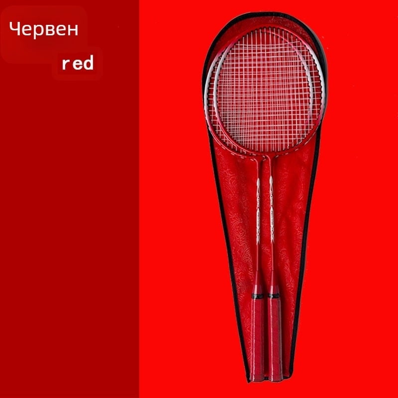 Бадминтон ракета Tilt Feather — ферроалуминиева рамка; тегло 95–100 г; дръжка G4; прав удар