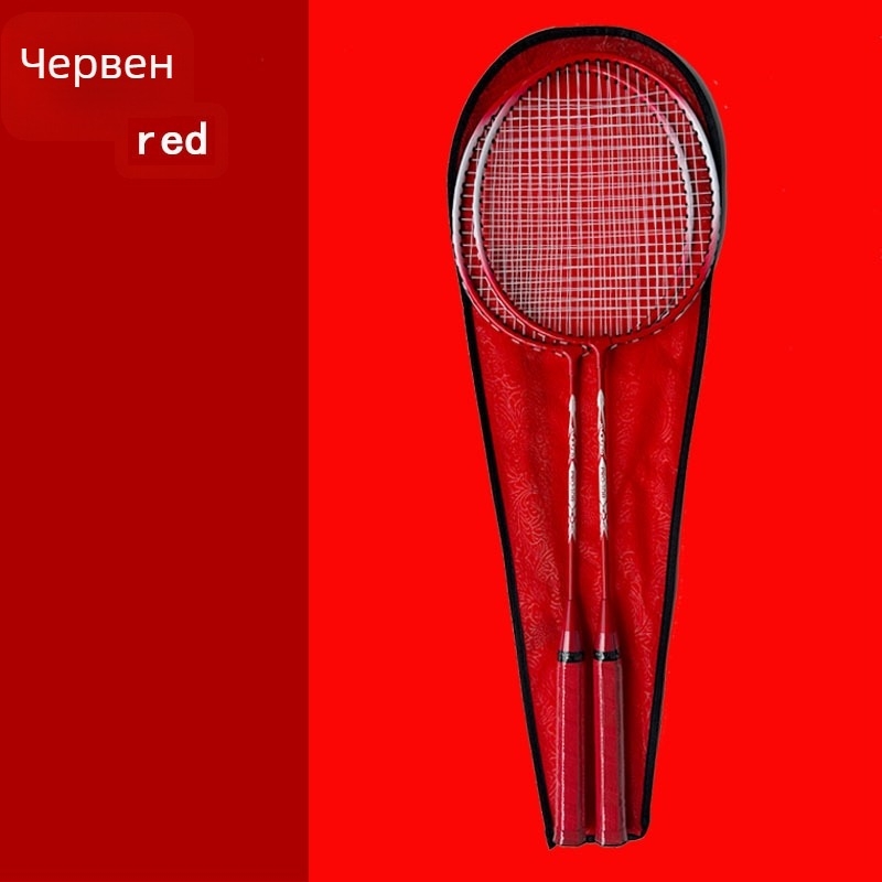 Бадминтон ракета Tilt Feather — ферроалуминиева рамка; тегло 95–100 г; дръжка G4; прав удар