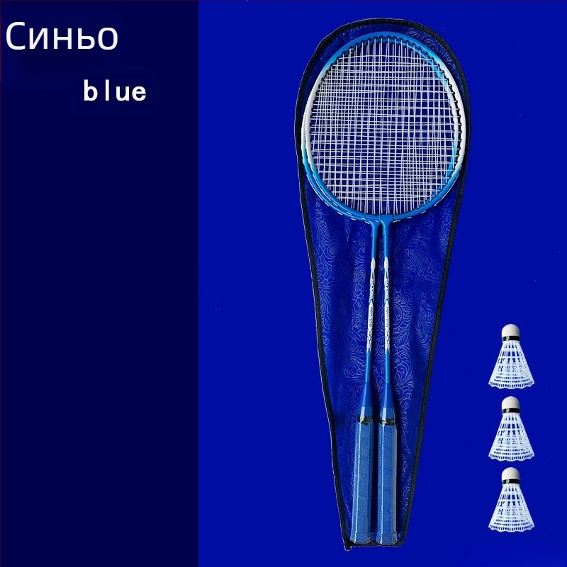 Бадминтон ракета Tilt Feather — ферроалуминиева рамка; тегло 95–100 г; дръжка G4; прав удар
