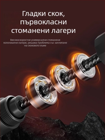 Въже за скачане със стоманено жило и PVC покритие — за тежко натоварване, за възрастни и ученици, фитнес въже за тренировки
