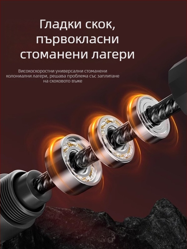 Въже за скачане със стоманено жило и PVC покритие — за тежко натоварване, за възрастни и ученици, фитнес въже за тренировки