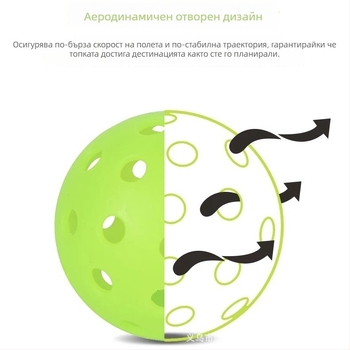 Burning Wings пикълбол топка, 40 дупки, материал TPE, тегло 26 г