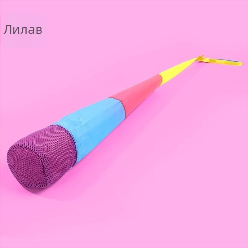 Външна сенсорна игра: комплект за хвърляне на торбички с пясък и меки топки с панделки, от плат, за деца 4–6 години