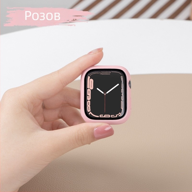 PC защитен корпус за Apple Watch с интегриран закален протектор на екрана