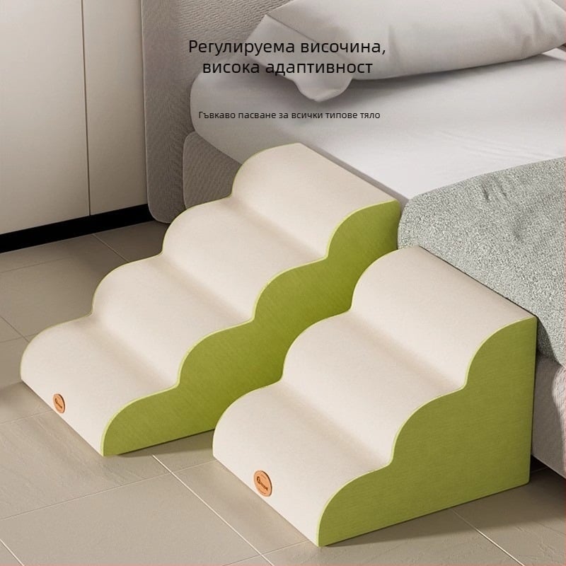 Кучешки стълби към леглото — стъпала за домашни любимци, удобен достъп до леглото