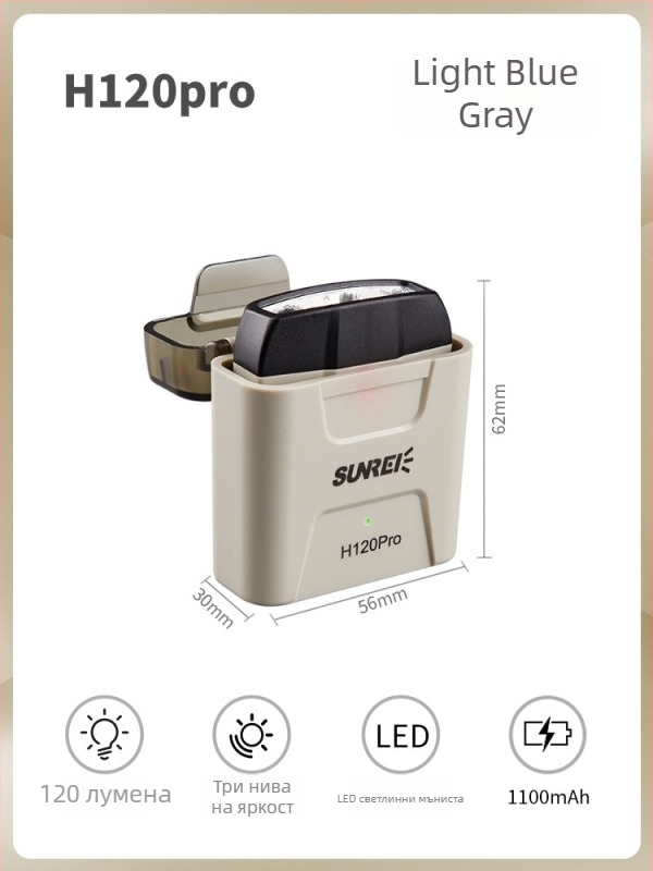 Shanlix челна лампа LED, индуктивен превключвател, презареждаема, 40 g, 27 ч работа, 100 lm, за нощен риболов