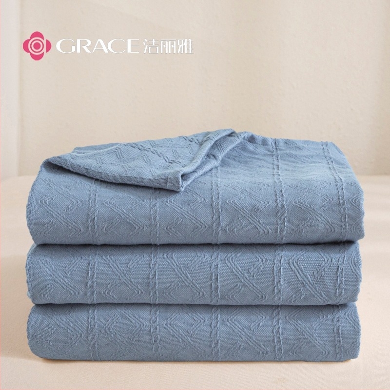 Памучно хавлиено одеяло за лято, код Gyr02, тегло 1000–1499 г, целогодишно, стил Инс