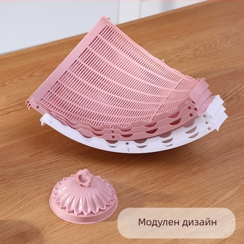 Капак за зеленчуци и храна, дишащ пластмасов материал, защита от прах и насекоми, модерен минималистичен дизайн, представен през 2025 г.