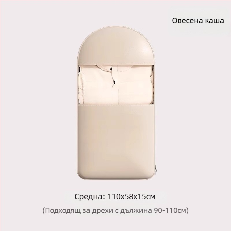 Прозрачна чанта за дрехи за сезонно съхранение, прахозащита и влагоустойчивост, за висящи пухени палта