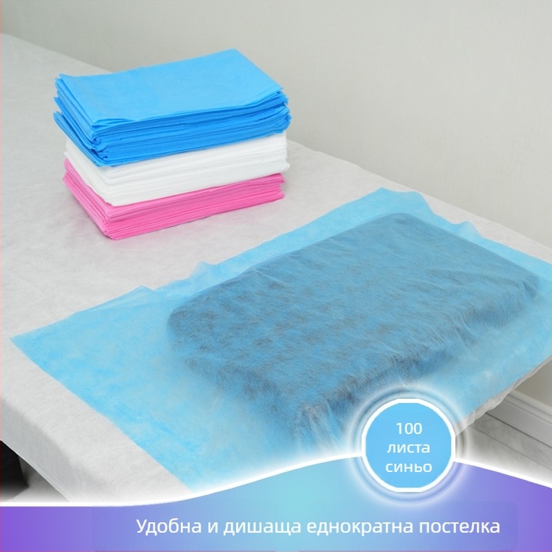 Еднократни дебели водоустойчиви нетъкани кърпи за маникюр и педикюр, салонни кърпи за масаж, 100 листа в пакет