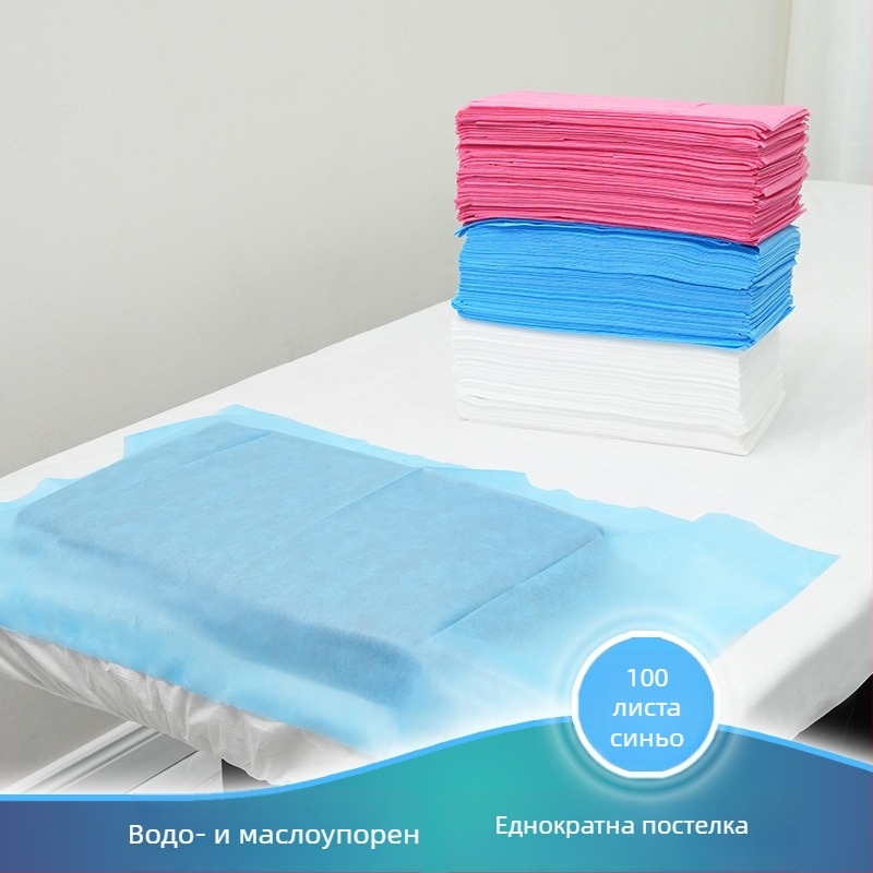Еднократни дебели водоустойчиви нетъкани кърпи за маникюр и педикюр, салонни кърпи за масаж, 100 листа в пакет