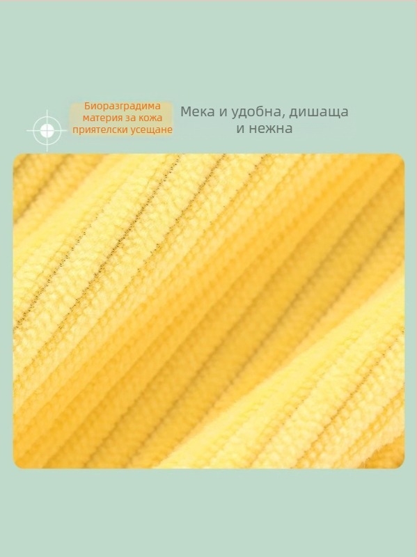 Унисекс бебешка престилка с дълги ръкави, карикатурен принт, водоустойчива corduroy тъкан, полиестерно влакно