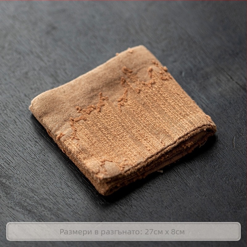 Памук-ленова кърпа за чайна церемония, дълга попивателна кърпа за маса за чай, чай мат и подложка за чаши, китайски стил, издадена през 2025 г.