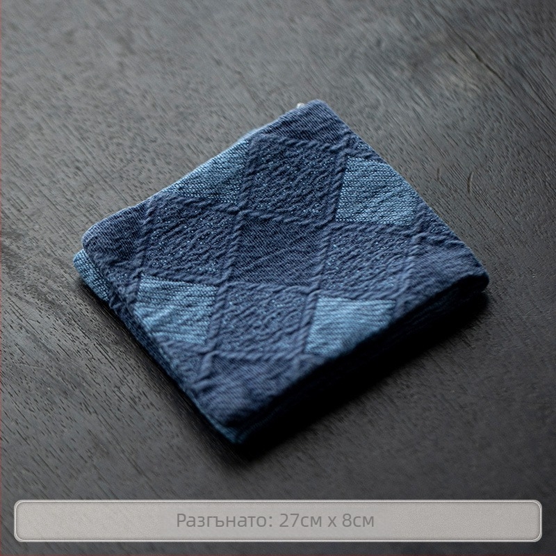 Памук-ленова кърпа за чайна церемония, дълга попивателна кърпа за маса за чай, чай мат и подложка за чаши, китайски стил, издадена през 2025 г.