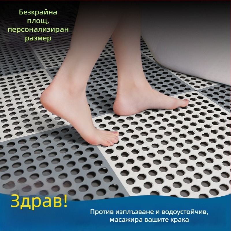Пластмасови интерлокиращи подложки за кухня и баня, които се режат до размер, антиплъзгащи, водоустойчиви