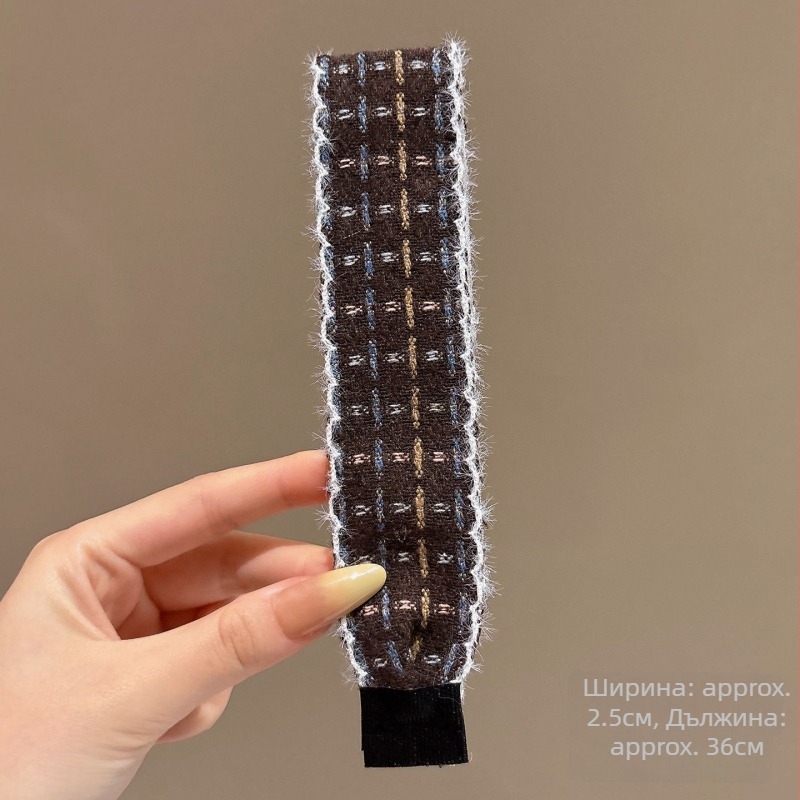 Лента за коса за миене на лицето, дамски сладък стил, плат, тъкана изработка, персонализиране