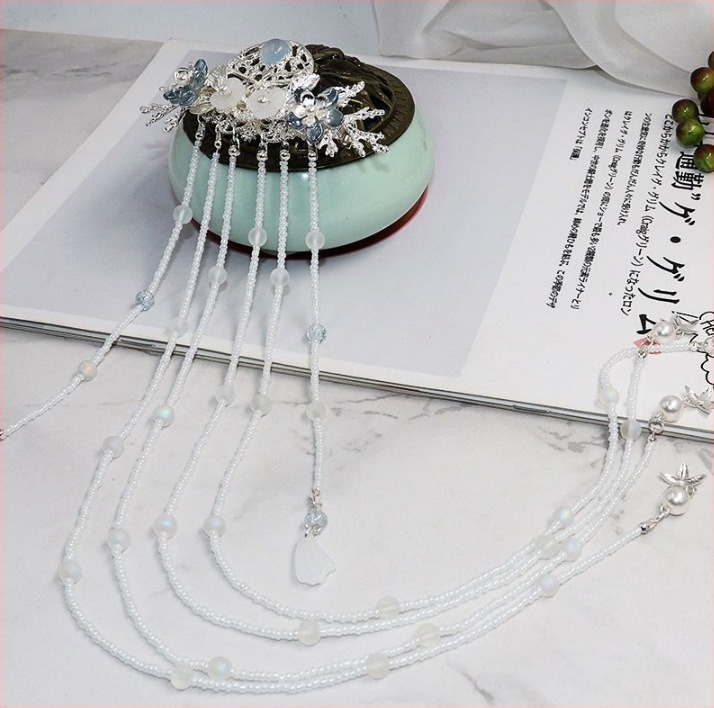 Щипка за коса с лист лотос, форма на цвете, ръчна изработка, метална сплав, национален стил, пролет 2025