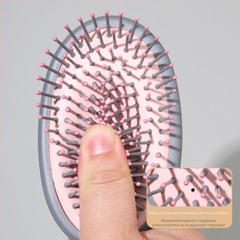 Масажен гребен с въздушна възглавница, антистатичен, ABS материал, с висяща конструкция