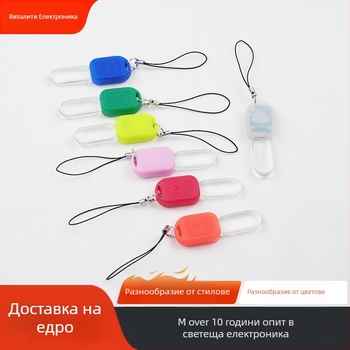 LED светеща висулка – преносима предупредителна светлина за открито, ключодържател за раница, пластмасова висулка, HL043