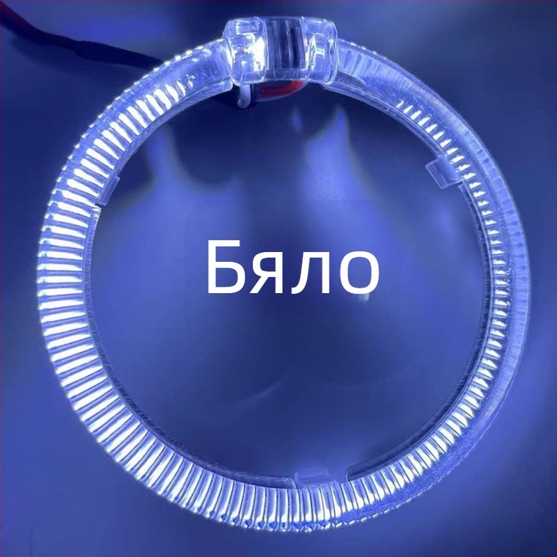 LED фарове с ангелски очи, 2 реда външно задвижване, 12V, 35W, 3000 lm, 30000 h