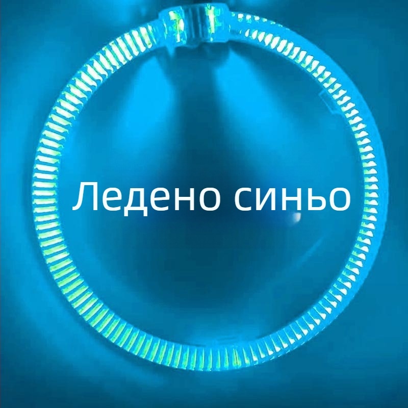 LED фарове с ангелски очи, 2 реда външно задвижване, 12V, 35W, 3000 lm, 30000 h