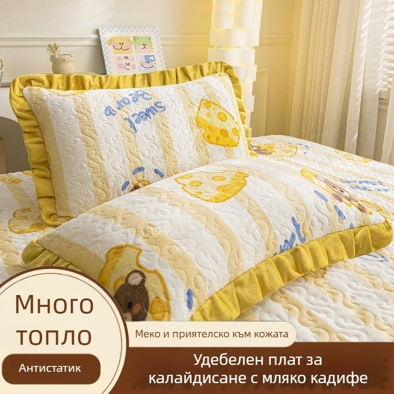 Калъф за възглавница от полиестерни влакна, 40 нишки, печат, боядисване на прежда и други, реактивно боядисване, модерен минималистичен стил