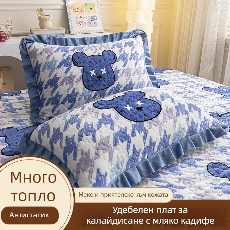 Калъф за възглавница от полиестерни влакна, 40 нишки, печат, боядисване на прежда и други, реактивно боядисване, модерен минималистичен стил