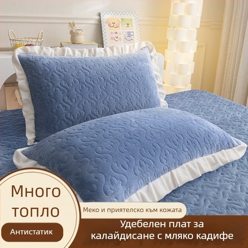 Калъф за възглавница от полиестерни влакна, 40 нишки, печат, боядисване на прежда и други, реактивно боядисване, модерен минималистичен стил