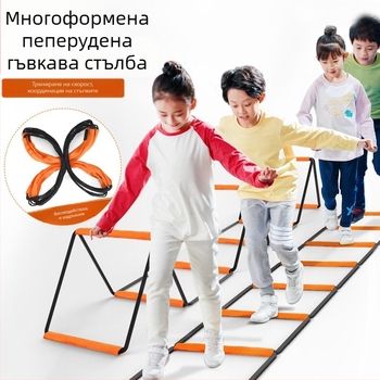 Помощ за тренировки: многофункционална сгъваема agility ladder, стоманено тяло, подходяща за футбол, марка Roneng