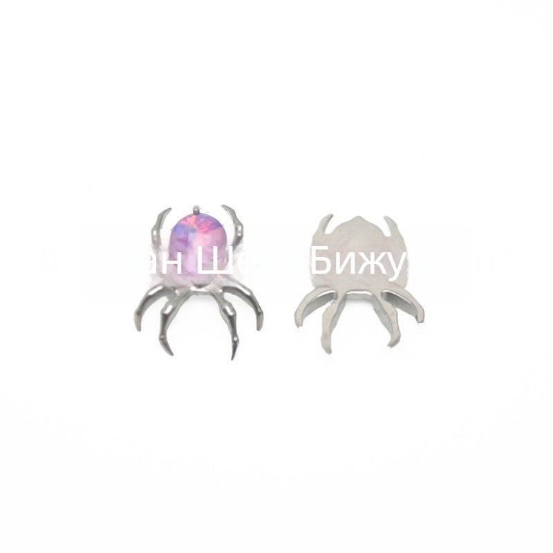 Пирсинг бижута - титаниева сплав, с циркониево кристалче, унисекс дизайн, серия Принцеса