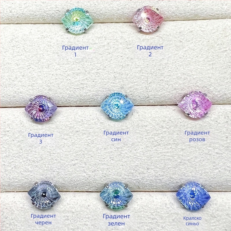 Пиърсинг бижута от титановата сплав – очен дизайн: Дяволско око, Сатанинско око и Ангелско око с циркон 5A (F136); диамантена обработка, унисекс, нишов стил