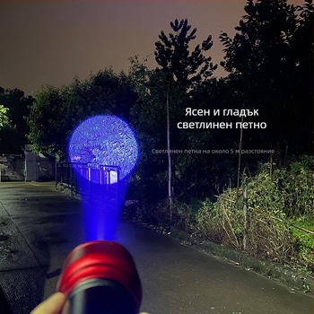 Външна риболовна лампа с LED, корпус от алуминиева сплав, обхват 200-500 м, кинетично захранване, Fisherman's Treasure