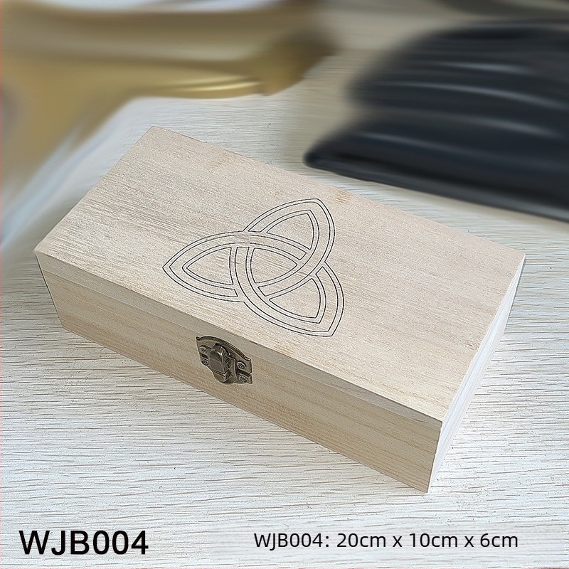 Дървена кутия за съхранение на Таро карти и настолни карти, изработена от дърво; подходяща за възрастови групи 7–14, 15–35, 36–60 и 61+