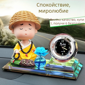 Автомобилен интериорен декор със слънчево захранване, цвете с въртяща глава и ароматизатор, метална конструкция, подходящ за бизнес подаръци