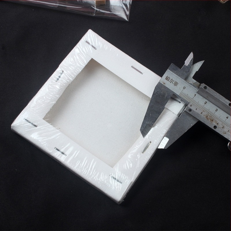 Дървена квадратна мини рамка за рисуване с мольберт за детска DIY акрилна живопис