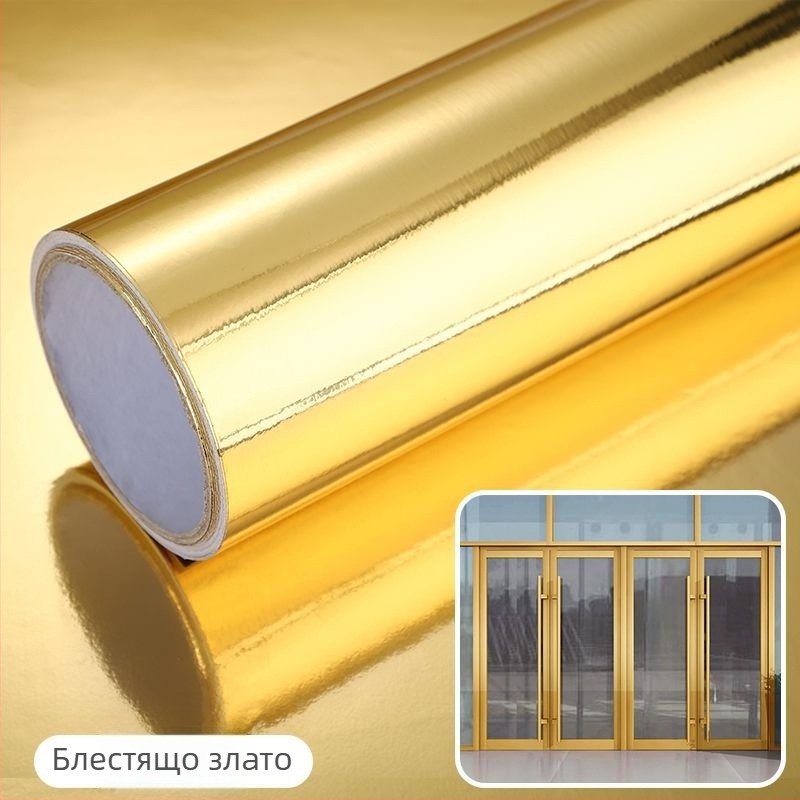 PVC огледален стенен стикер, самозалепващ се, водоустойчив, антизамърсяващ, декоративен стенен панел, 1 бр., стил модерен минималистичен