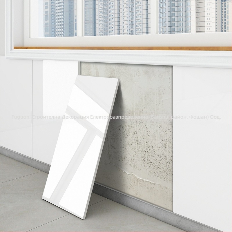 Стикер за стена с имитация на мрамор, PVC, 5+ броя, водоустойчив, за кухня и ресторант, модерен стил, огледален ефект