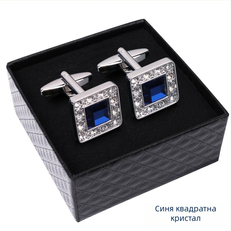 Маншетни копчета (сплав, прост мъжки стил, геометричен дизайн, електроплакирани)