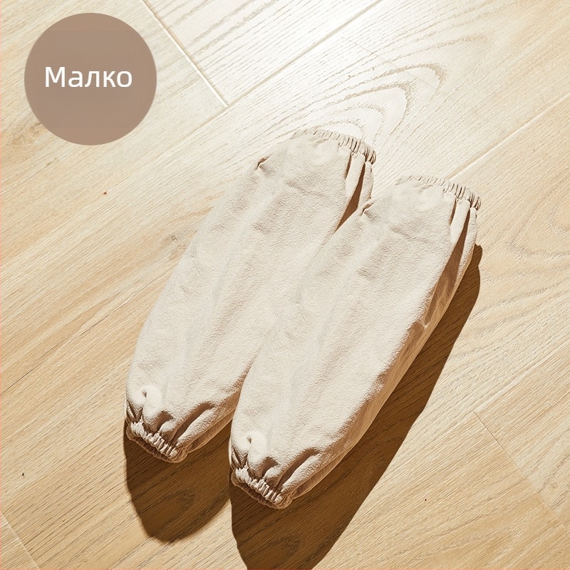 Престилка с ръкави от памук и лен – против замърсяване, семпъл стил за работа