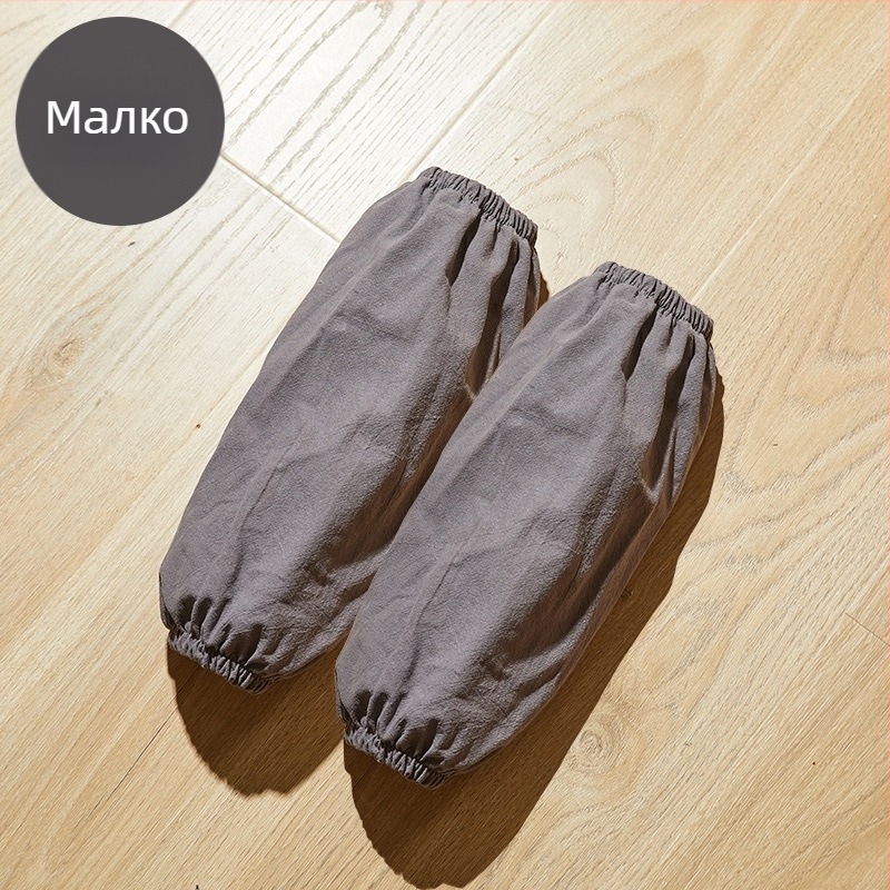 Престилка с ръкави от памук и лен – против замърсяване, семпъл стил за работа