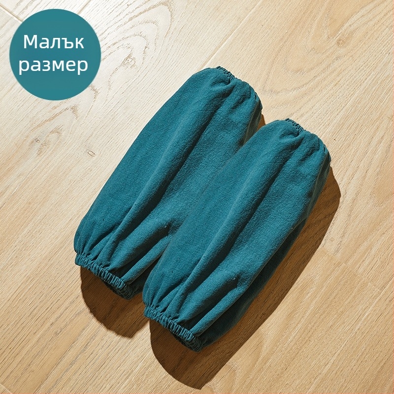 Престилка с ръкави от памук и лен – против замърсяване, семпъл стил за работа