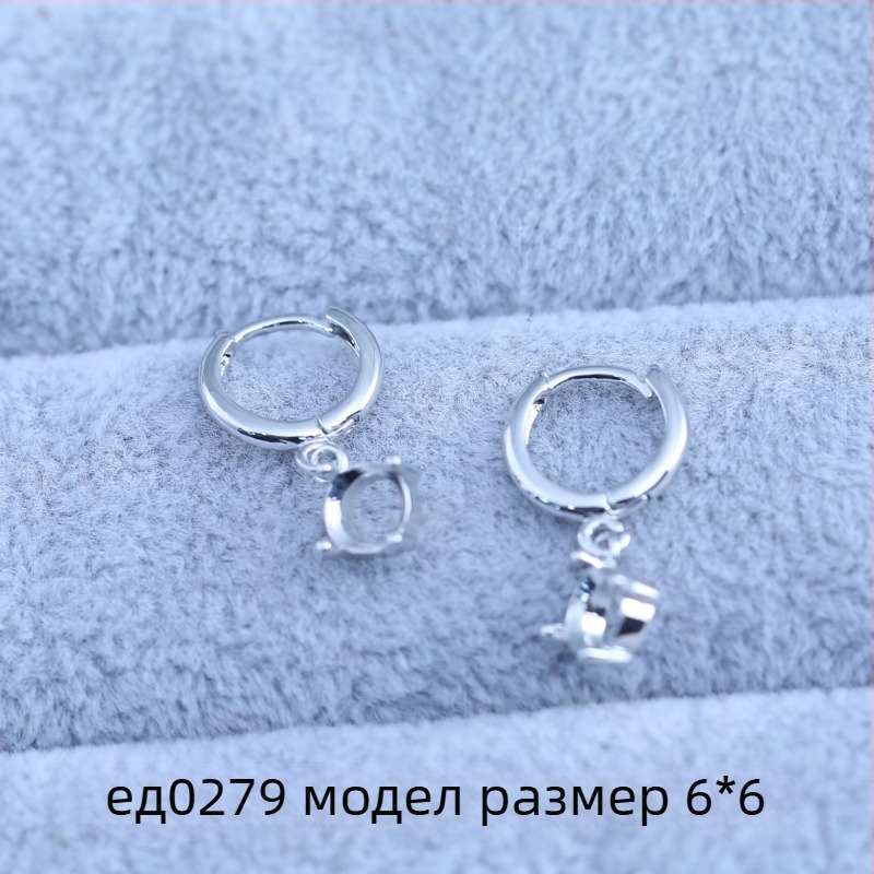 обеци със безел, циркониеви кристали K9 и нефритени акценти