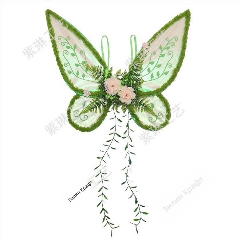 Zilin Ангелски криле за костюм, ръчна изработка, полиестер, геометричен модел