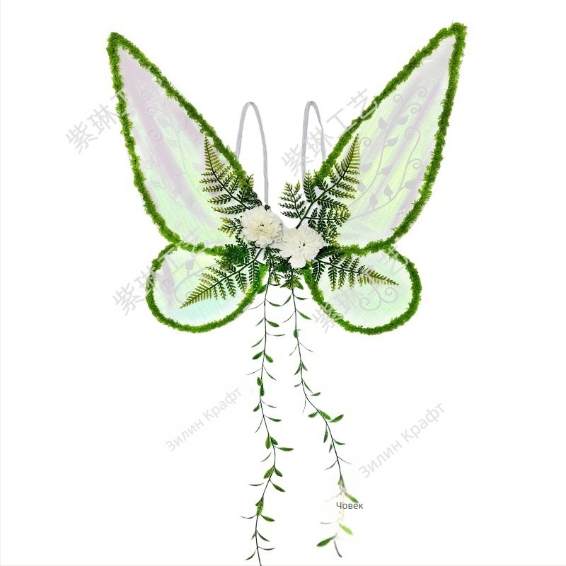 Zilin Ангелски криле за костюм, ръчна изработка, полиестер, геометричен модел